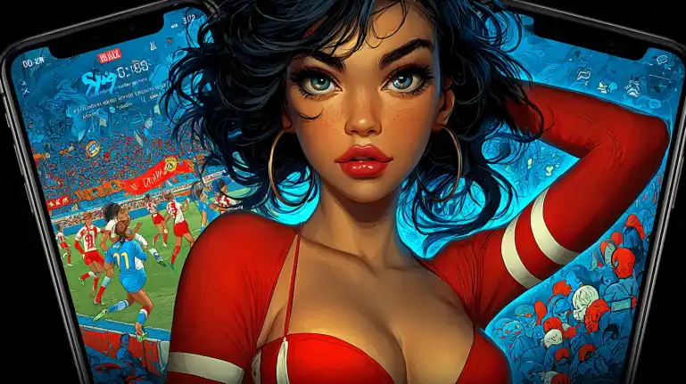 A smartphone displays an exclusive card game app with a luxurious red and gold design, surrounded by tall stacks of gold coins, showcasing the premium mobile experience at TK666.